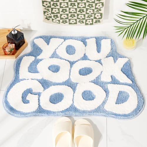 DyeFury You Look Good Bath Mat Cute Cool Bathroom Rugs