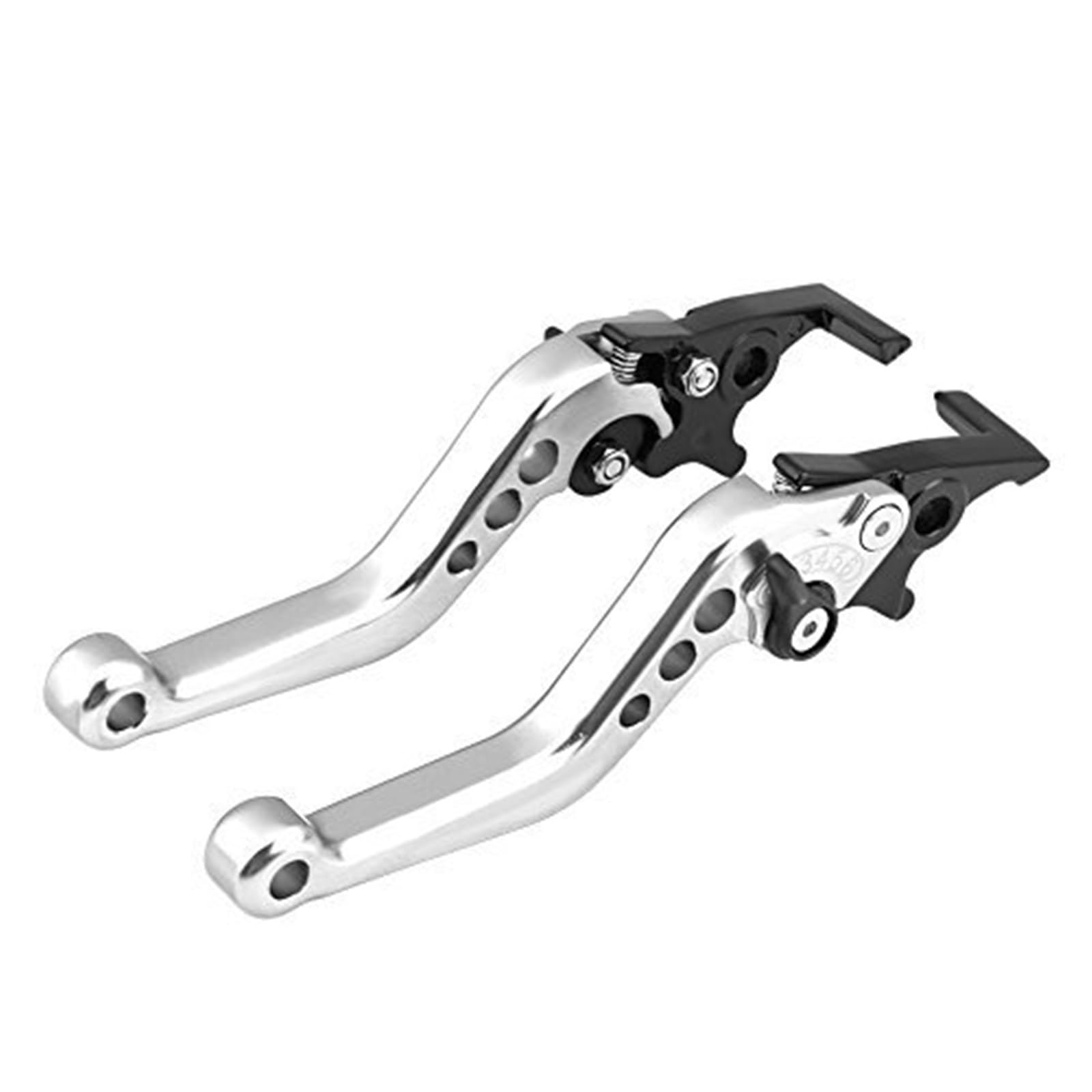 FLBZBLKASL Motorcycle Short Brake Clutch Levers Motorcycle Brake Lever, Motorbike Handle Levers Double Disc Pair Aluminum Bike Snapback and Clutch Pit