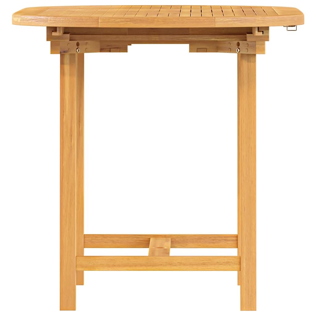 Mobili,Mobili da esterno,Tavoli da esterno,Tavolo da giardino allungabile 110-160x80x75 cm in legno massello di teak