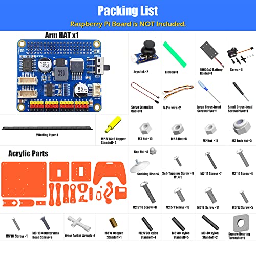 Adeept 5-DOF Robotic Arm Kit for Raspberry Pi 4 B 3 B+ B A+ - Image 2