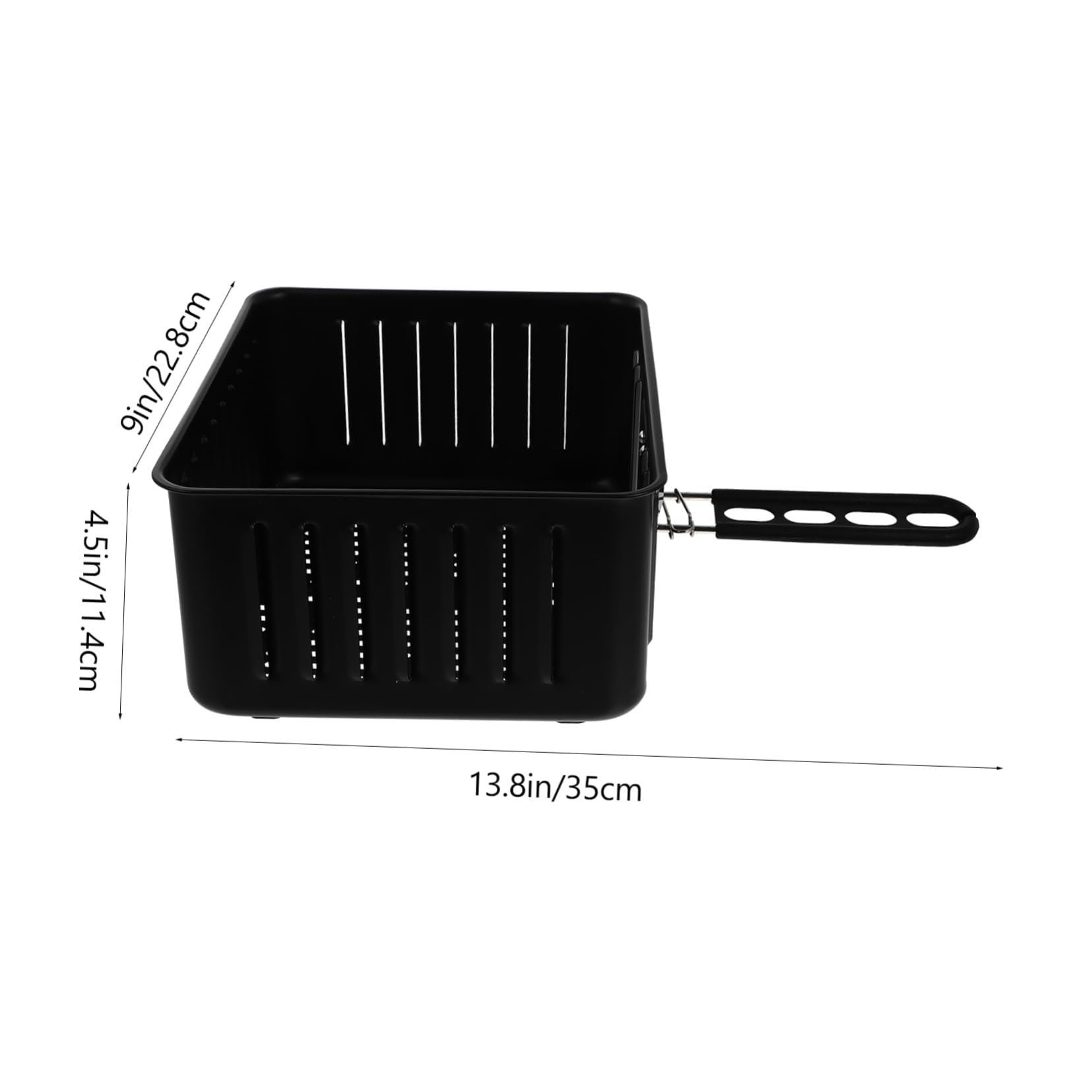 TOYANDONA Cesta para Asar y Freír Alimentos Utensilio De Cocina Mango Ergonómico Resistente Al Agua y Fácil De Limpiar