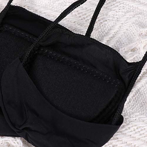 EXCEART 4 Pairs Women's Lace Toe Invisible Socks Thin No Show Socks for Flats High Heels Dance Shoes -slip Breathable Comfortable3