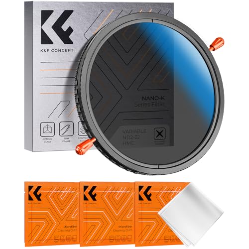 K&F CONCEPT Nano K 67mm ND Filtro Variable ND2 32 y Filtro Polarizador CPL 2 en 1, ND2 32 Filtro Densidad Neutra &CPL Filtro Vidrio Óptico HD para Objetivo 67mm