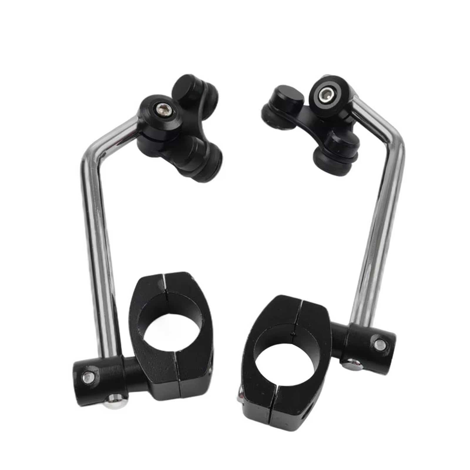 Saute Vent Moto Kit De Fixation Universel pour Pare-Brise De Moto, Support De Pare-Brise pour Guidon De 25 Mm Pare Brise Moto