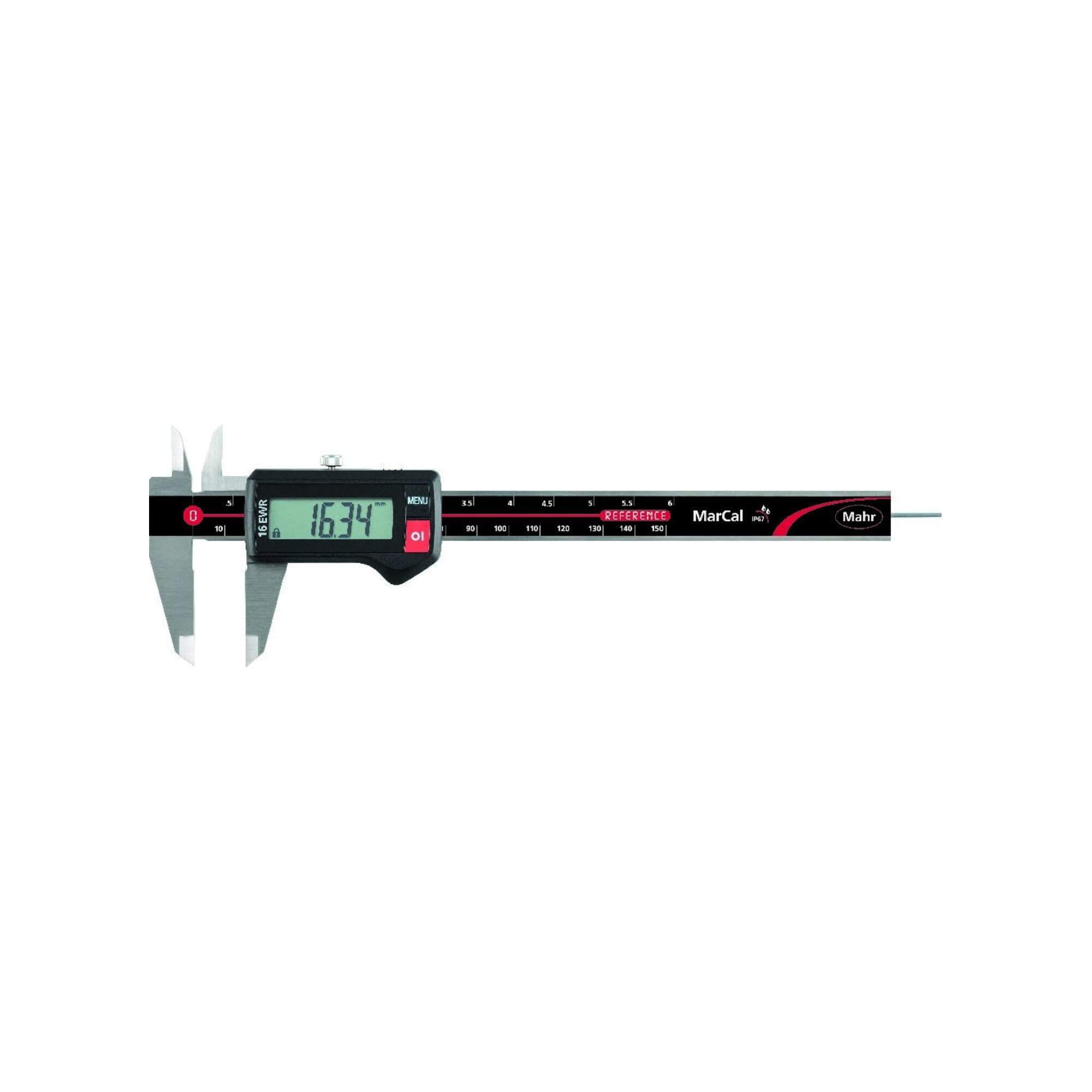 Mahr 4103304 MarCal 16 EWR Digitaler Messschieber ohne Reibrad, 0-200 mm