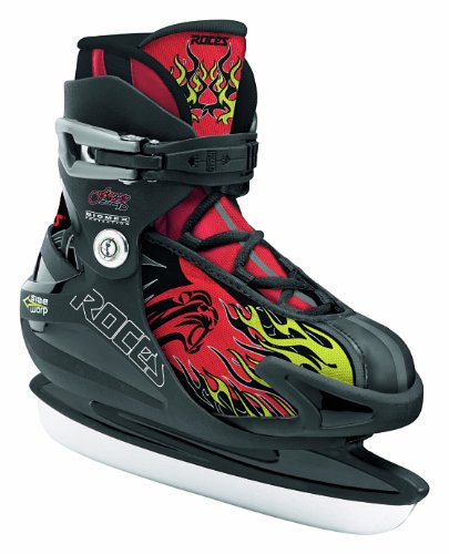 Roces Kinder Schlittschuhe Fuzzy 1.0 Boy, Black-Red, Yellow, 30/35,...