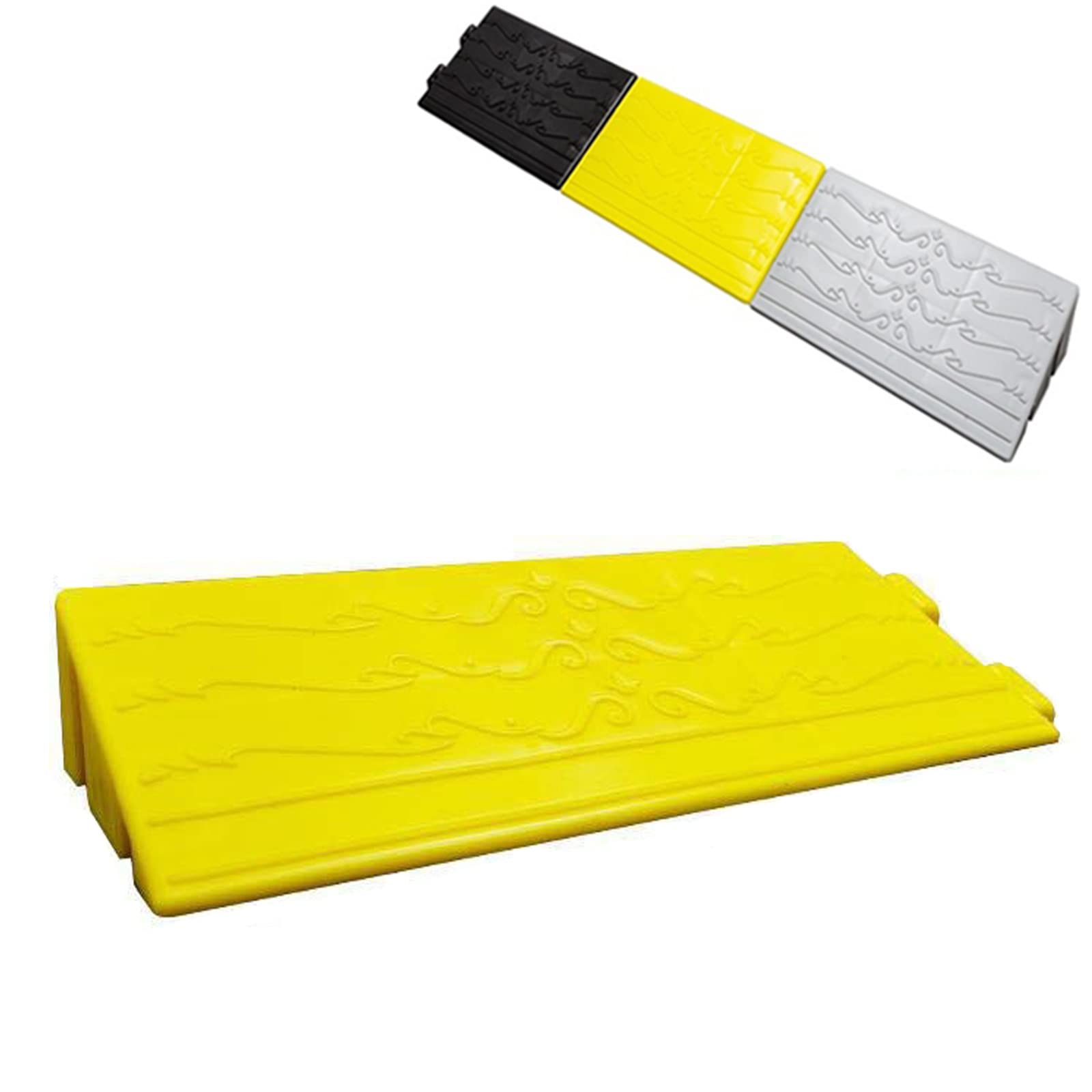 GUNEL 3-6,5 cm di Altezza soglia gradini rampa Rampe per marciapiedi per Porte Rampe Portatili Leggere per sedie a rotelle per marciapiede carraio Sedia a rotelle Skateboard Moto Scooter