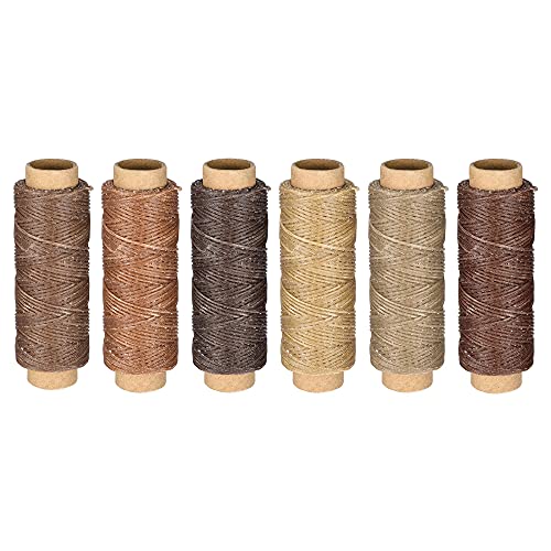 Hilos de Coser de Cuero encerados 1mm x 55 Yards Pack 6 miniatura 1