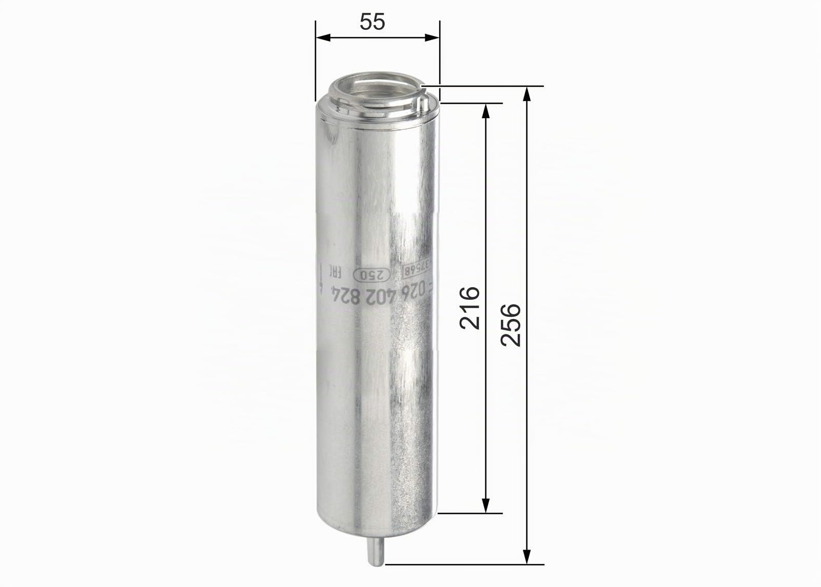 BOSCH Kraftstofffilter F026402824 | Separa Partículas y Agua del Combustible, Protege el Sistema de Inyección