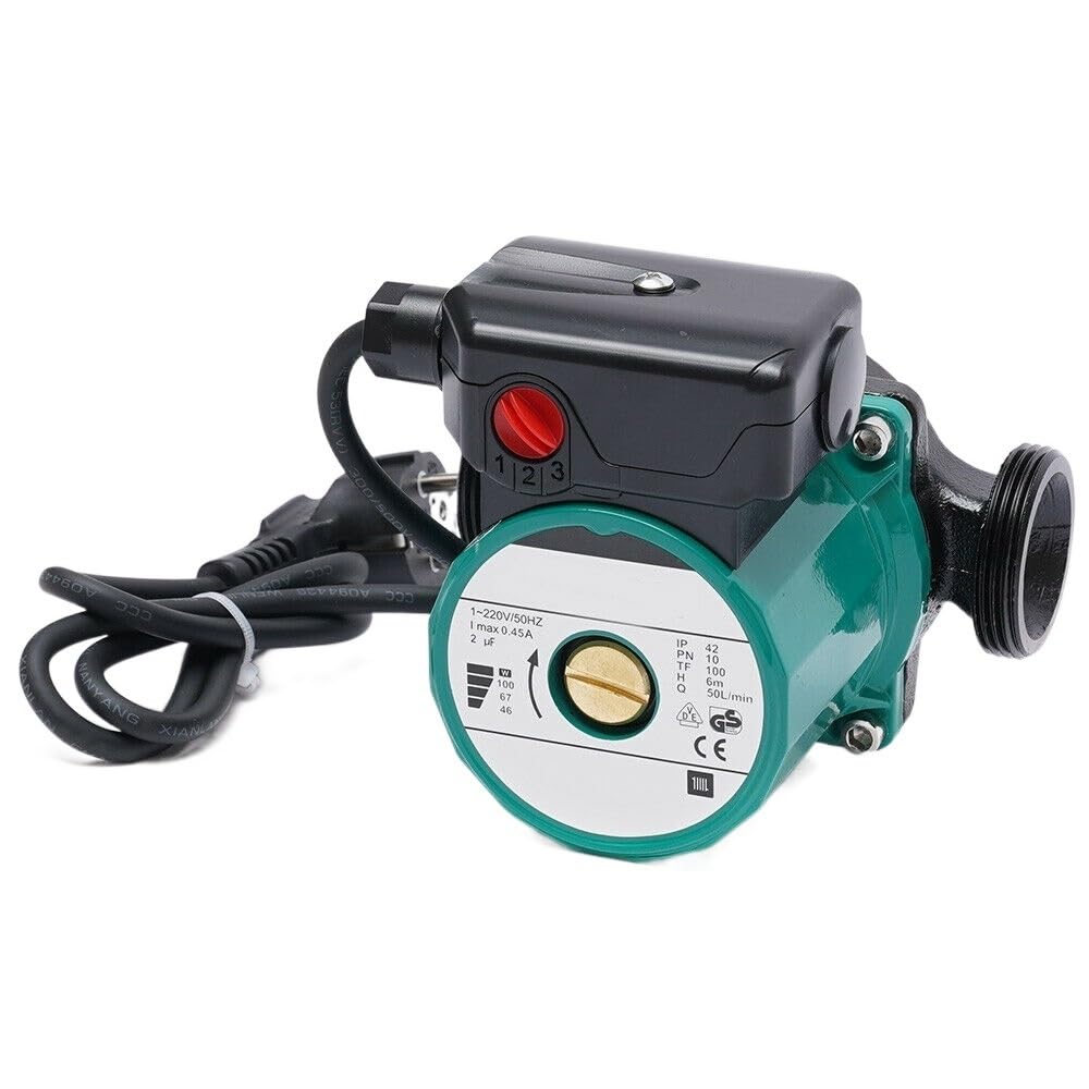 Bomba De Agua Bomba de circulación de 220V, bomba de calefacción for el hogar, caldera de circulación, bomba de refuerzo de presión de agua caliente, bomba de recirculación 50L/min 100W Bomba Agua