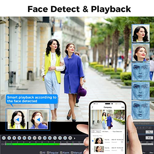 [Face Detection] 5Mp Hiseeu Home Security Camera System, W/4 Pcs Dome&Indoor Security Cameras, Pc/Mobile Remote Access, Night Vision, 1Tb Hdd, 7/24 Record, Motion Alerts For Cctv Surveillance #TOP1