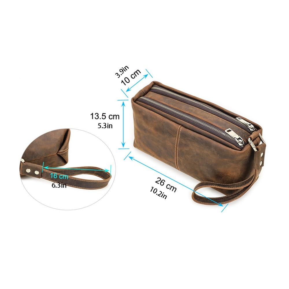 Neceser for Hombres, Bolsa de Viaje Essentials Shaving Dopp Kit, Bolsa de Viaje, Estuche Organizador de artículos de tocador, Accesorio de Maquillaje cosmético, Resistente al Agua