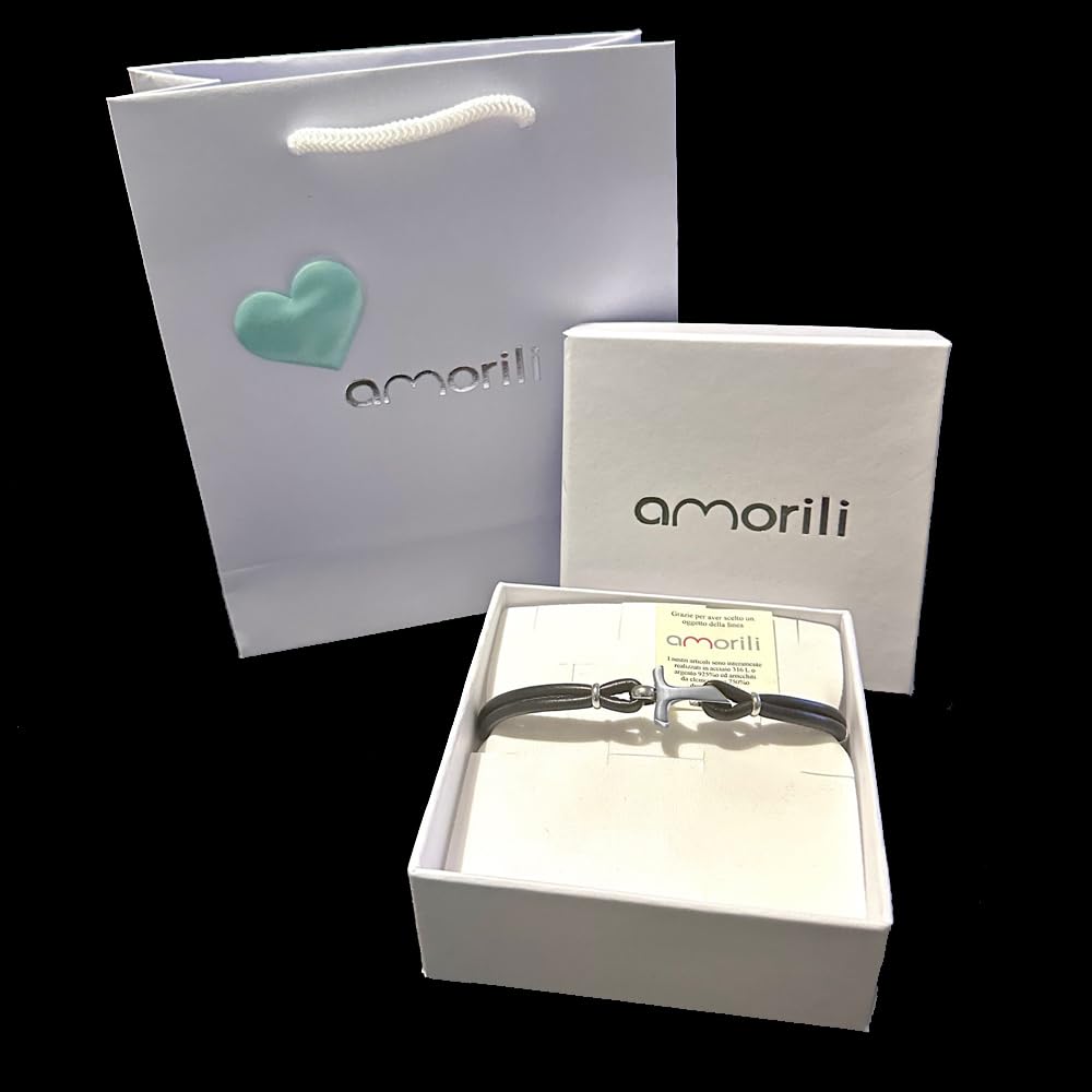 Bracciale Uomo Tau Francescano in Acciaio e Pelle – Gioiello Religioso con Croce Tau, Accessorio Spirituale Regolabile – Idea Regalo Cristiana