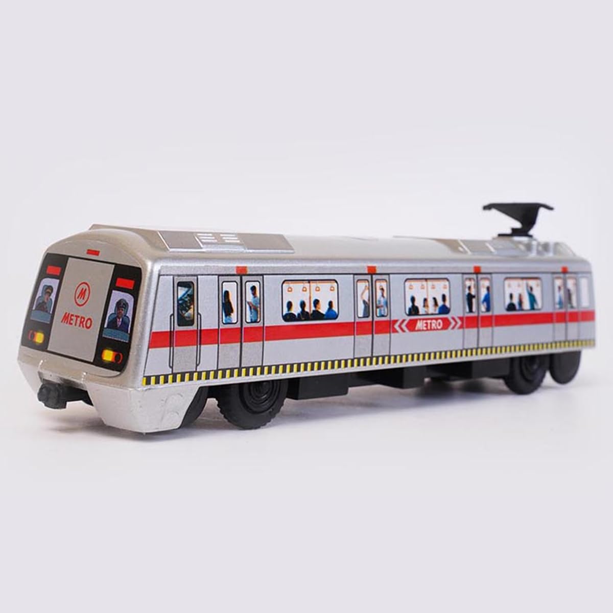 Gini Creation Mini Metro Train Toy Pull Back Action & Realistic Design Miniature Plastic Toys for Boys, Girls & Kids (Silver) (B0CLRN98QV) Amazon Price History, Amazon Price Tracker