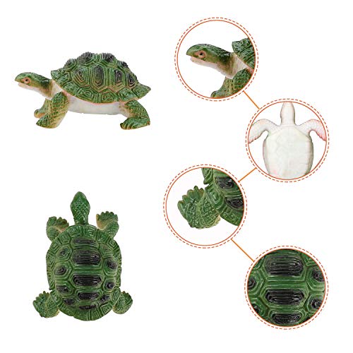 OOTSR 20 stücke Schildkröten Figurines, Ozean Tier Kleine Schildkröte Realistische Kunststoff Schildkröten für Party Favor/Haustier Schildkröte/Badewanne/Pädagogisches/Geschenk