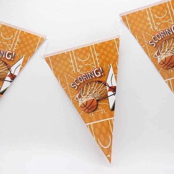 Basketball Party Tableware Decoration Sports Party Tableware Supplies Set 114PC Sports Party Plates Cups Napkins Tablecloth Banner for Kids Birthday Baby Shower Decorations Pack for 16