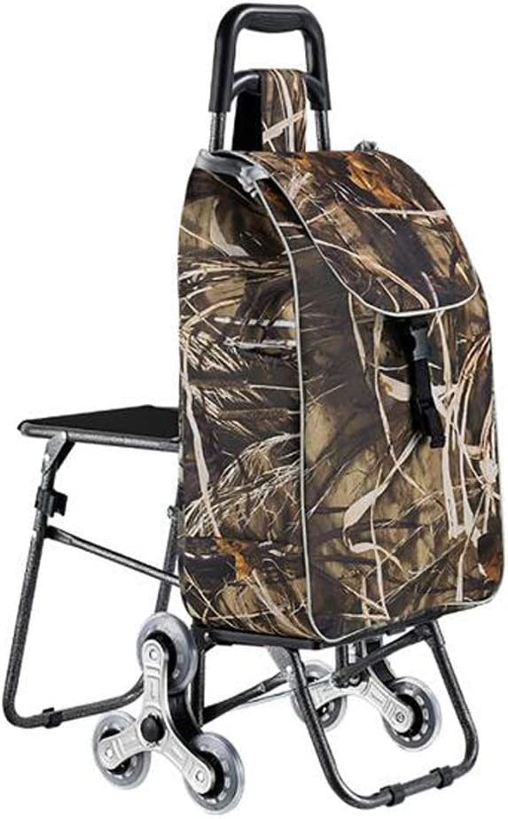 Einkaufstrolley Klappbar Einkaufswagen Mit Schwenkrädern, Leichte Tasche, Zusammenklappbar, Faltbar, For 4 Bis 6…