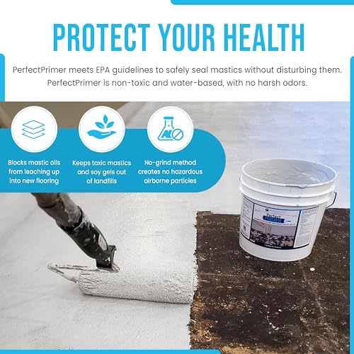 Image of Perfect Primer Encapsulant | Asbestos Sealer | No Mastic Removal Required | Adheres New Coatings To Old Mastics | Medium Grey | 1 Gallon (3.7 Liters)