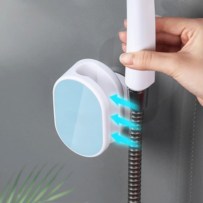 Shower Arm Bracket Adjustable Holder Suction Cup Fixator for No Drilling Installation Bathroom Base