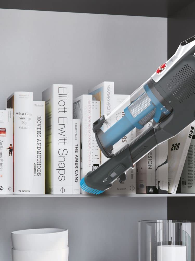 Hoover HF522STP Mocny odkurzacz akumulatorowy 22V, duża autonomia 45 min, kompaktowe przechowywanie, szczotka zapobiegająca plątaninie, szczotka LED o dużej pojemności, pozycja Park&Go + szczotka do