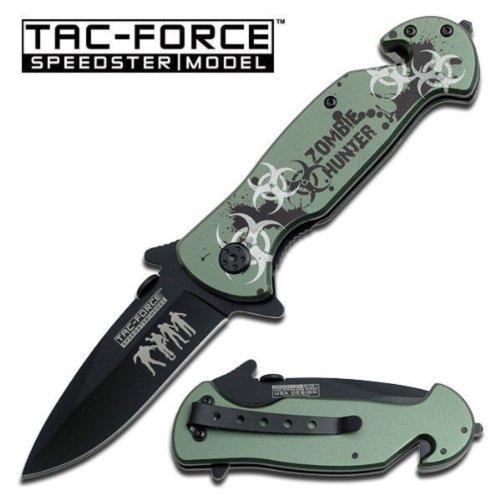 Zombie Hunter Ao Rescue Folding Knife- Tf799gz