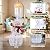 VCUTEKA Christmas Outdoor Decorations - 3FT Christmas Glittering Snowman with Red Scarf and LED Light for Xmas Home Yard Patio Lawn Garden Festive Holiday Décor