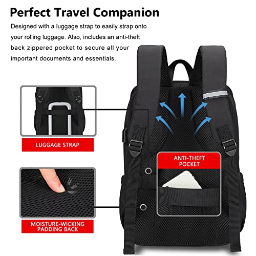 MAXTOP-Deep-Storage-Laptop-Backpack-with-USB-Charging-PortWater-Resistant-College-School-Computer-Bookbag-Fits-16-Inch-LaptopBlack