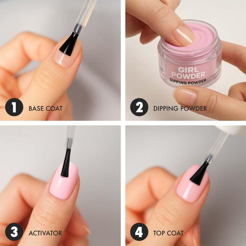 MOYOU LONDON Nail Dip Powder, Salon-Quality Dipping Powder for Strong Long-Lasting Manicures, No UV Light Needed - Image 3