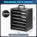 ONULISS Miniature Storage Case Miniatures Transport Case Aluminum Alloy Frame with Shoulder Strap 6 Trays (the Shadow Vault)