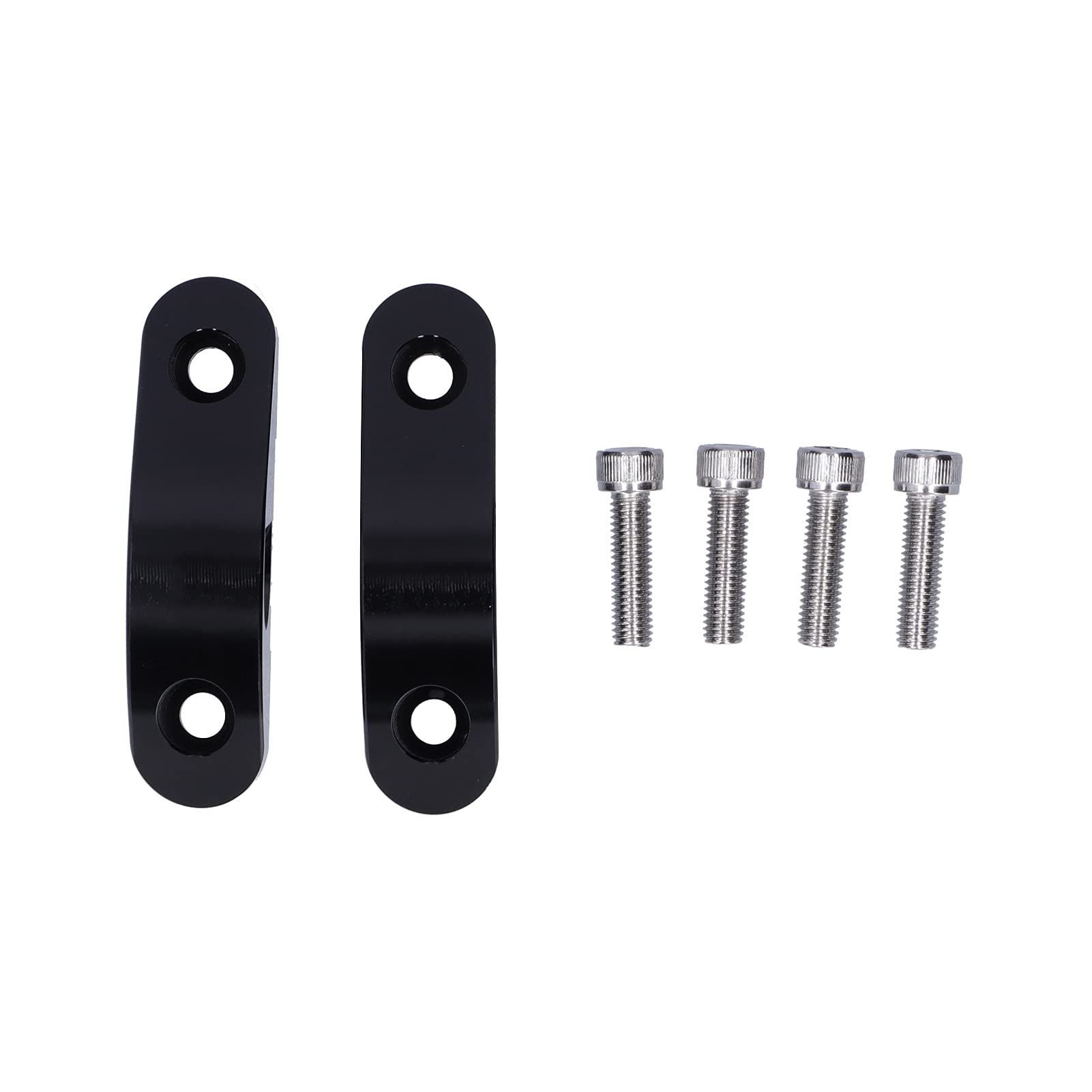 Kit Adattatore per Estensione Specchio Aramox Adatto per DOWNTOWN 300I, Kit Adattatore per Specchietto Retrovisore Nero in Lega di Alluminio Lavorato a CNC