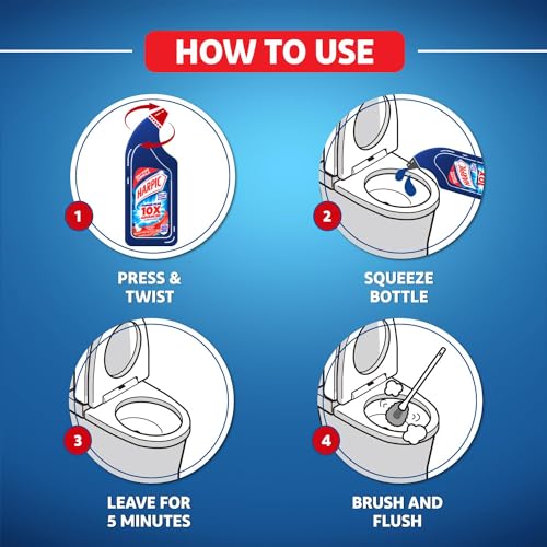 Image of Harpic Power Fresh 6 Toilet Cleaner Rim Block, Marine Splash - 35 g | Cleans & Freshens Upto 4 Weeks & Harpic Disinfectant Toilet Cleaner Liquid, Original - 500 ml | India's # 1 Toilet Cleaner