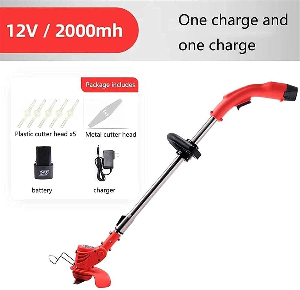 Tagliaerba a batteria Tagliaerba elettrico Tagliaerba a spinta manuale Tagliaerba elettrico a batteria Tagliaerba per uso domestico Piccolo tagliaerba multifunzione Tagliaerba da giardino-2000mAh