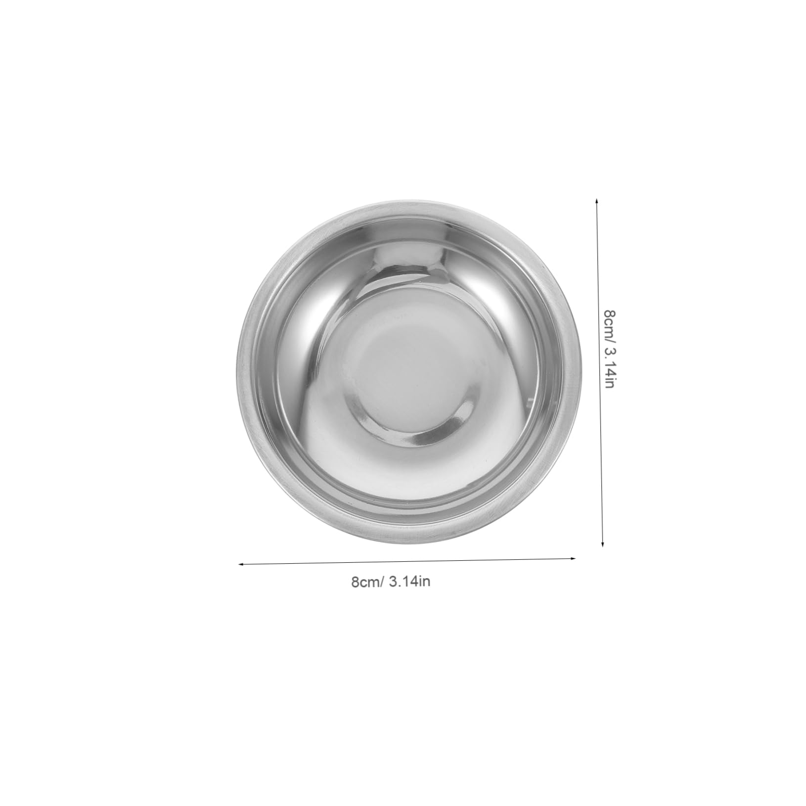 Unomor 6pcs Stainless Steel Tea Bag Dishes Round Teabag Holder Dish for Loose Leaf Tea Drip Tray and Strainers Storage Elegant Saucer