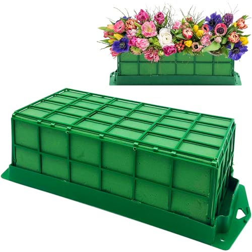 Floral Foam Cage Flower Foam with Holder Dry & Wet Flower Foam Cage for Flower Arrangements Fresh Flowers Garden Wedding Party Decorations
