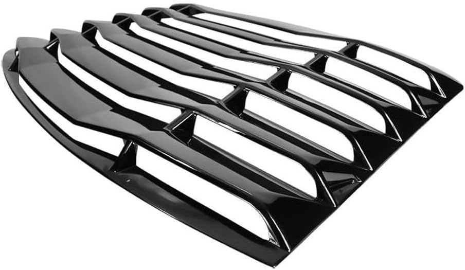 for Ford for Mustang 1999-2004 2Dr Gloss Black Rear Window Louver Sun Shade Cover 1pc Painted - -Wdlr