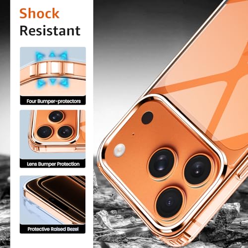 Image of Amozo for iPhone 17 Pro Max Back Case Cover | Ultra Hybrid Transparent Camera and Drop Protection Back Case Cover for iPhone 17 Pro Max - (Polycarbonate|Clear)