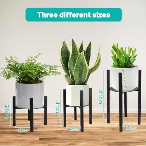 lalago Adjustable plant stand, flower stand, 41 cm high, metal plant stand, flower pot - Image 3