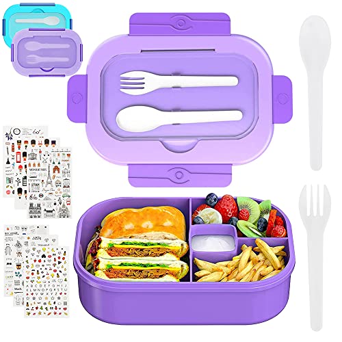 2friends Brotdose Kinder – 3er Set Mit Trennfächern, Clickverschluss & BPA-frei | Lunchbox Für Schule & Ausflüge