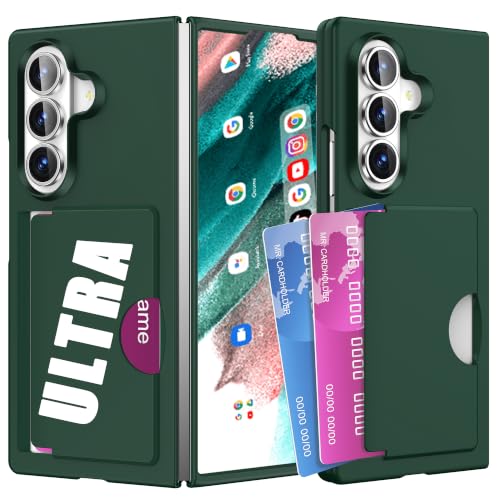 Étui Galaxy Z Fold 8 Ultra portefeuille vert : protégez votre écran et rangez vos cartes