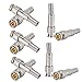 Jonlaki 10Pcs Solderless Male BNC Connectors for Easy Surveillance Camera Installation with Full Copper