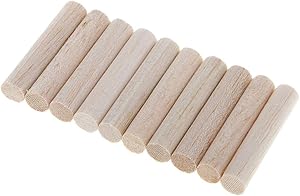 Chengchengjin 10 Stück Holzdübelstäbe 50mm
