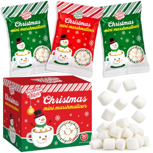 30 Pack Christmas Mini Marshmallows...
