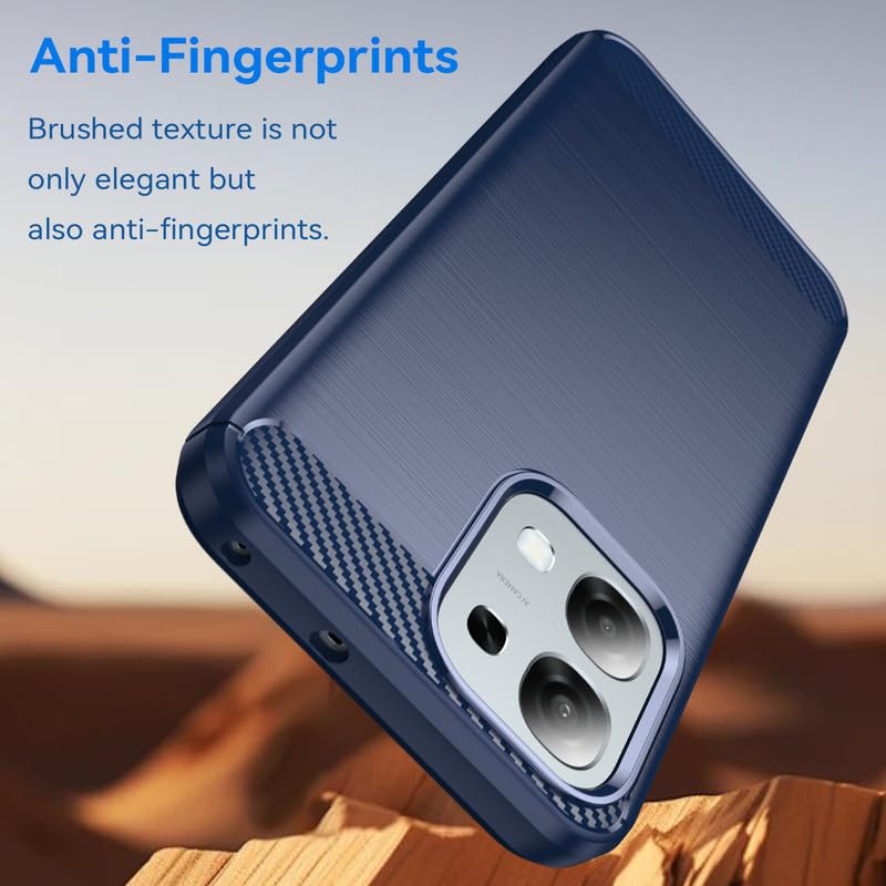 Image of Basic Case for Oppo F31 5G (Carbon Fibre Blue)