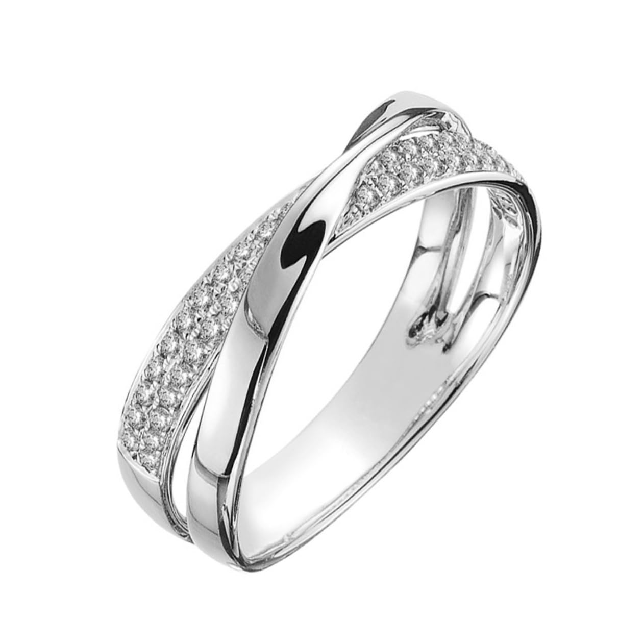 BESTYASH X-shaped Zircon for Women Elegant Fashion Jewelry Unique Finger Accessory for Parties for Any Outfit