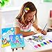 JUNQIU Water Color Paint Sets for Kids, Paint With Water Books for Kids Ages 4-8, Pocket Watercolor Painting Book, Arts and Crafts Kit for Girls Boys Coloring with Brush