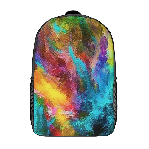 Sac à dos scolaire 17 pouces avec imprimé 3D tendance pour filles et garçons