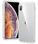 Voyahülle Clear Case for iPhone X/XS, Ultra Thin, Shockproof TPU Cover, Anti-Yellowing, Crystal Clear, Phone Case for Apple iPhone X/XS - Clear