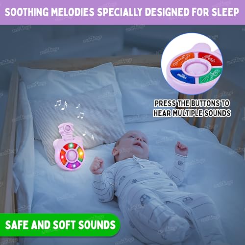 Image of Zest 4 Toyz Musical Guitar Toy for Kids with Colorful LED Lights and Sound Toy Battery Operated Baby Toys Musical Instrument Toys Birthday Gift for Kids Boys & Girls - Purple