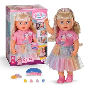 BABY Born Carla 43 cm Stylingpuppe mit Langen Haaren und Zubehör