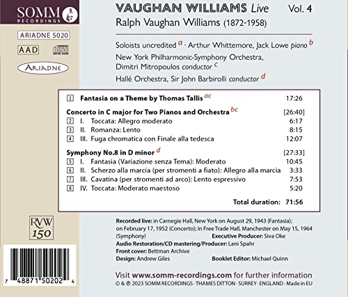 VAUGHAN WILLIAMS LIVE